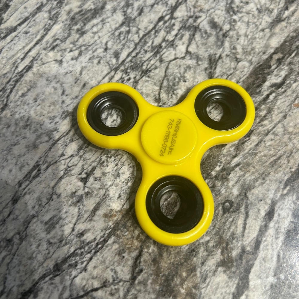 Yellow Fidget Spinner